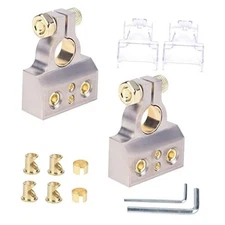 Battery Terminal Connectors, 0/2/4/6/8 AWG Battery Terminals,Heavy Duty Top 