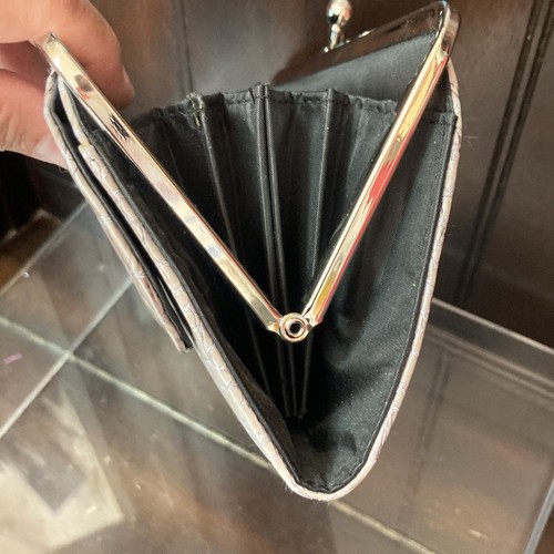 Damen Clutch Kiss Lock Geldbörse 12 Kreditkarten Organizer Markenlos Münzbörse - Bild 15 von 24