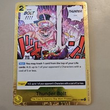 One Piece PRB-01 Pillars Of Strength Thunder Bolt Jolly Roger Rev Holo OP03-121