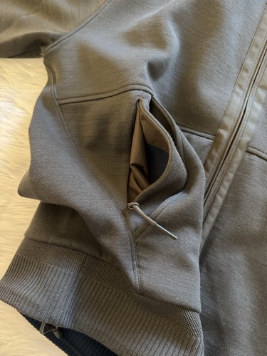 Ermengildo Zegna High Performance Hoodie Full Zip Wool Blend Grey 52 Large - Picture 3 of 10