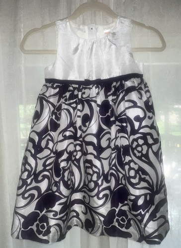 Vestido Gymboree Niñas Talla 5T Púrpura Y Blanco Ciruela Fiesta Nuevo con Etiquetas