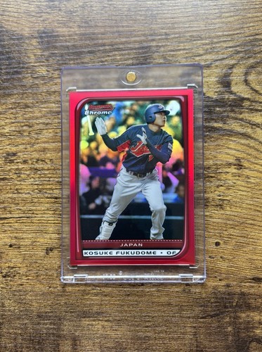 2008 Bowman Chrome Kosuke Fukudome #155 Red Refractor /5