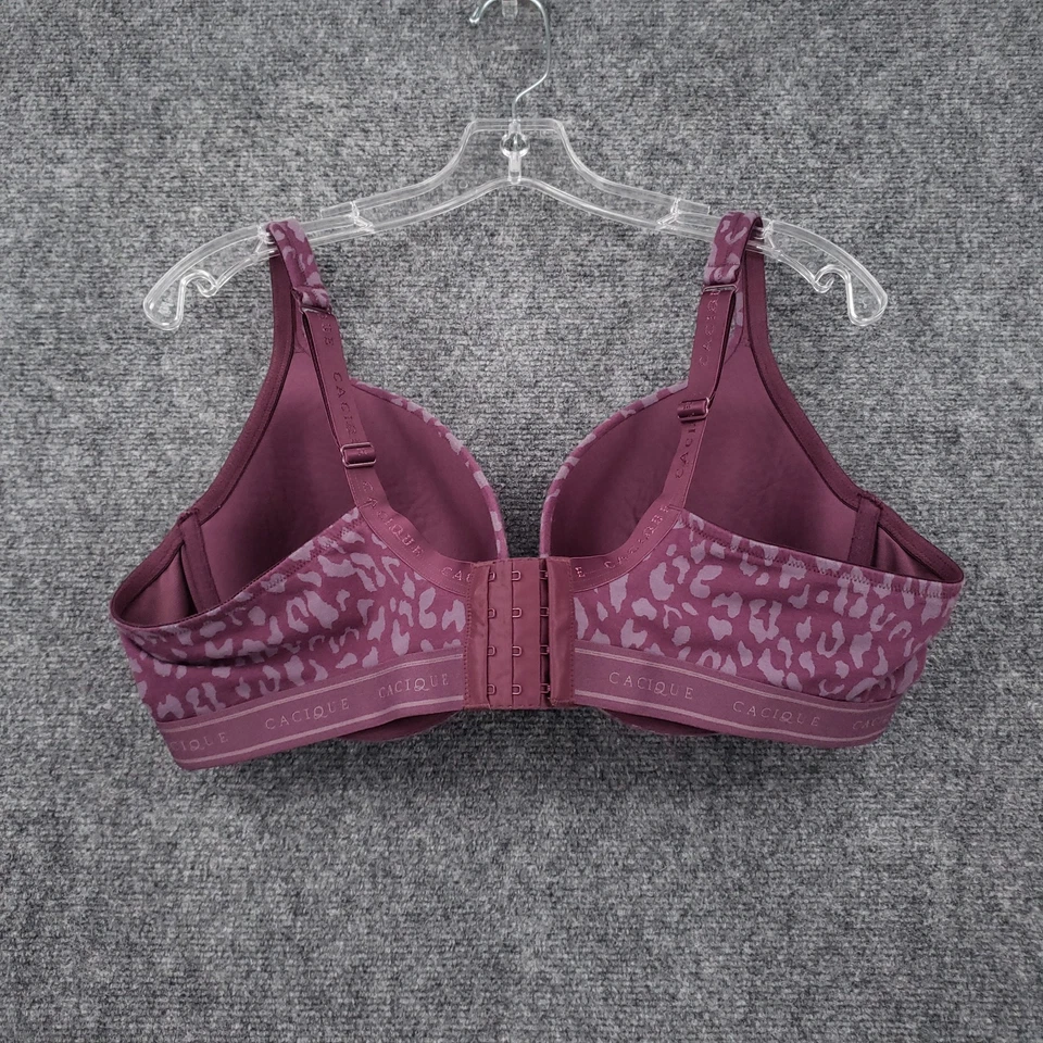 Sujetador Cacique Mujer 44D Rojo Leopardo Boost Plunge Push Up Cobertura Completa Con Aros Foto 2 de 4