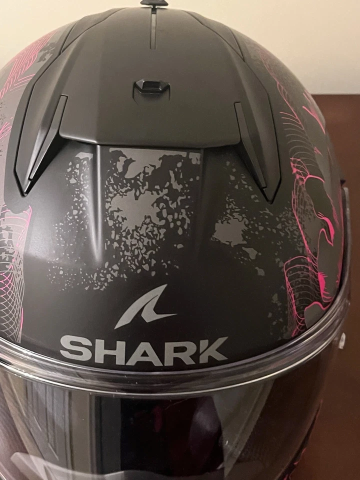 Casco Completo Tiburón D-SKWAL 3 MAYFER Mat Negro Violeta Antracita Foto 2 de 4