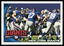 2010 Topps #116 Eli Manning Brandon Jacobs New York Giants football card