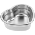  Stainless Steel Snack Dish Romantic Heart Shaped Platter Dessert Plates