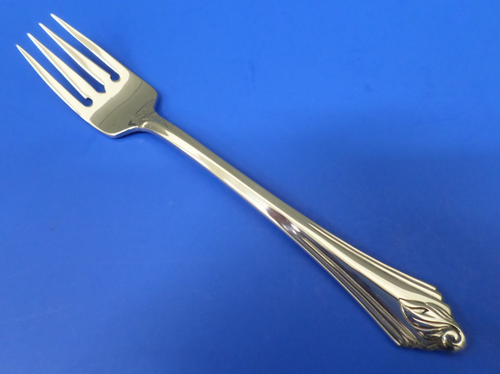 6 - Oneida Amway Blatt glänzend Rippen Edelstahl USA Besteck 7" SALATGABELN - neu! - Bild 4 von 8