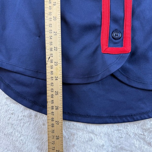 Boston Red Sox Jersey Majestic Fan Fashion Cool Base Women's XS Blue / Red - Picture 3 of 9