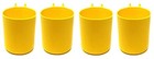  Plastic Pegboard 3 inch Hanging Cup Hook Storage Organizer for 4 Yellow