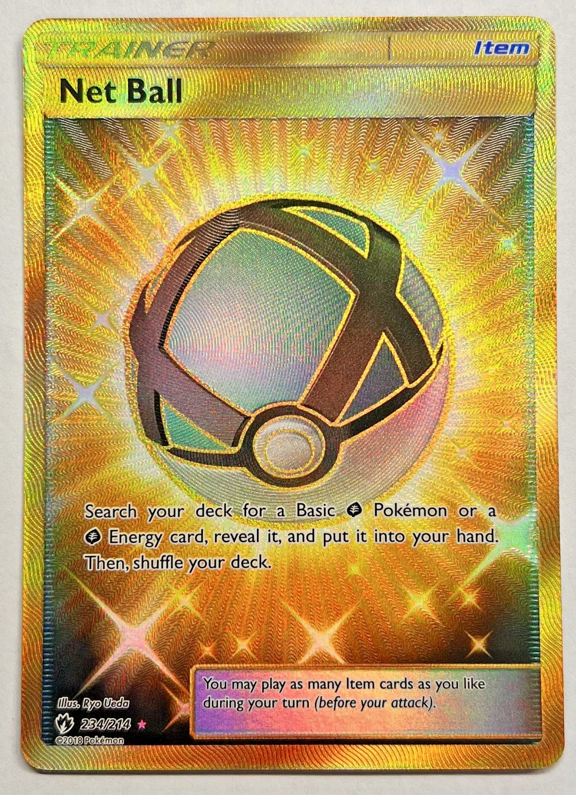 Pokemon Net Ball (Secret Rare) 234/214 | Sm-Lost Thunder NM
