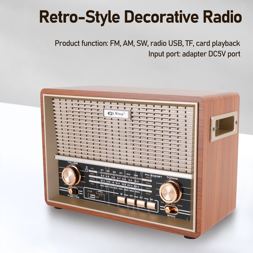🚀Retro-Style Decorative Radio Multifunct Music Player Bluetooth Speaker Radio - Picture 12 of 24