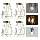 8 Pcs Bird Cage Lamp Shade Shades for Table Lamps Iron Lampshade Light Fixture
