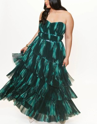Hutch Lanza Strapless Pleated Tulle Gown Formal Whimsical Bridesmaid Womens 22W | eBay Hutch Lanza Strapless Pleated Tulle Gown Formal Whimsical Bridesmaid Womens 22W | eBay