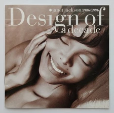 Janet Jackson 22 Page Booklet from Design of a Decade with 7pg Bio and 18 Photos
