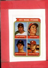 1974 Topps #608b Bob Apodaca/Dick Baney/John D'Acquisto/Mike Wallace NM ID:69265