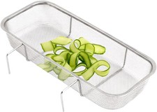 Stainl Steel Sink Drain Strainer Basket, Side Hanging Sink Strainer