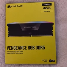 Corsair Vengeance RGB Desktop Memory 32GB 2x16GB  DDR5-6400 CL36 XMP 3.0