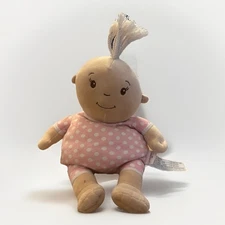 Warmies Cozy Plush Baby Girl Doll 14” Microwavable Heatable Plush Pink Bow