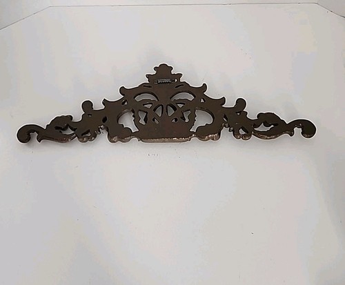 Dekorative Wand Tür hängende Krone Dekor groß 21" x 6,5" - Bild 4 von 5