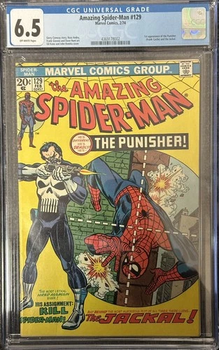 The Amazing Spider-Man #129 CGC 6.5 Marvel Comics 1974 First Appearance Punisher