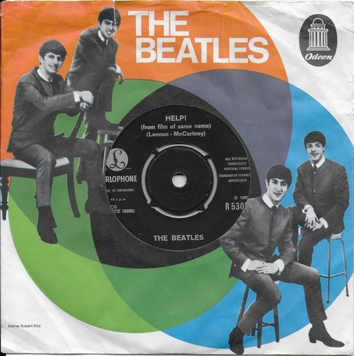 VERY RARE DENMARK THE BEATLES PS SINGLE - HELP! / I'M DOWN - UNIQUE PS - Picture 10 of 12