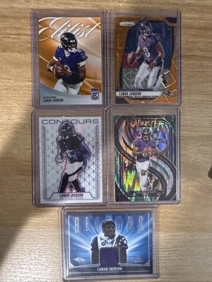 2025 Panini Donruss Elite - Lamar Jackson #10 Orange 153/199 & Others See Pics