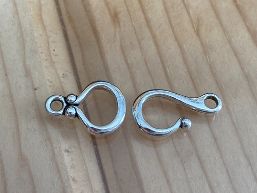Sterling Silber Haken & Ösen Verschluss Packung mit 10 Sets Made in USA NOS - Bild 2 von 6