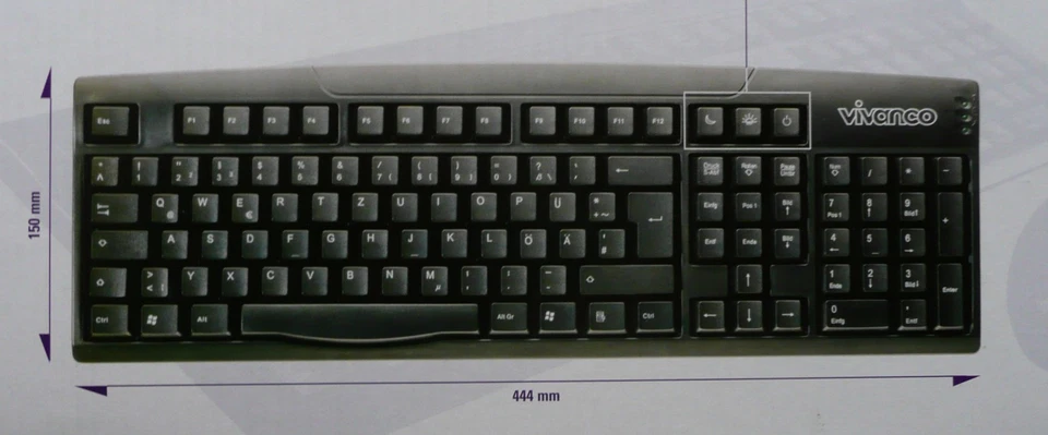 Vivanco Tastatur Maus USB Desktop Set BK 22547 -NEU- orginalverpackt unbenutzt - Bild 2 von 4