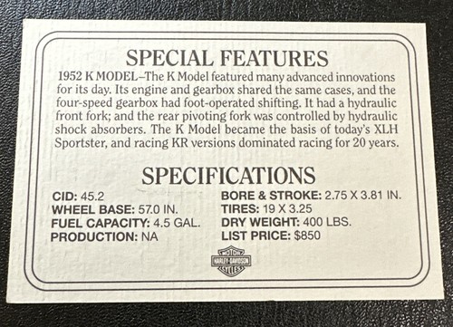 Harley Davidson 90th Anniversary 1,4 oz .999 Silber 1952 K Modell Barren [1586] - Bild 4 von 6