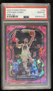 2020 Panini Prizm Stephen Curry Pink Ice PSA 10 Gem Mint Warriors #159 Super⭐️