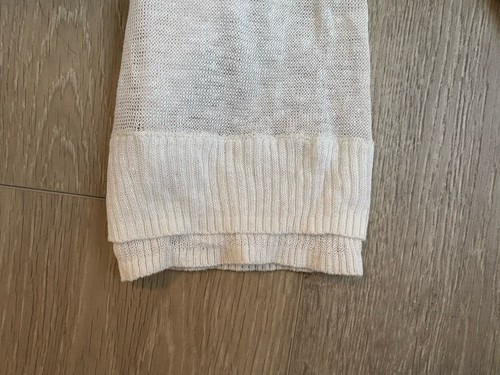 Nic & Zoe offene Damen-Cardigan 3/4-Ärmel Leinenmischung weiß Größe 2X - Bild 6 von 11
