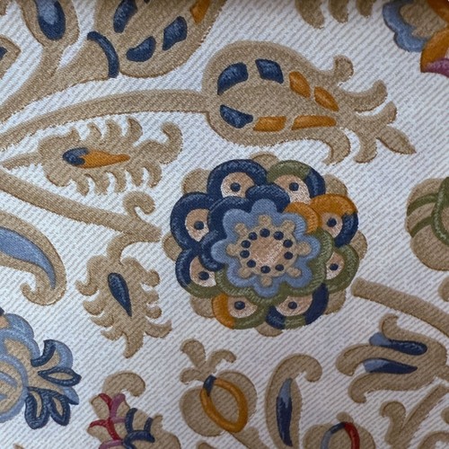 LAUREN Ralph Lauren Twin Flat Sheet Beige Marakesh Paisley 100% Cotton NEW - Picture 5 of 10
