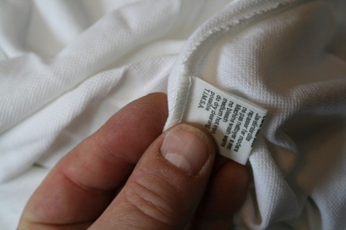 Vtg 80's Lacoste white made in France polo shirt XXL new dead stock mod revival - Picture 13 of 13