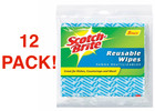 Scotch-Brite Microfiber Reusable Wipes - 5 in each pack (12 PACK)