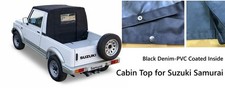 Best Soft Top For Suzuki Samurai Sj410 Sj413-marine Grade Black Denim Best Soft Top For Suzuki Samurai Sj410 Sj413-marine Grade Black Denim