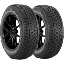 (QTY 2) P285/45R22 Bridgestone Blizzak DM V2 110T SL Black Wall Tires