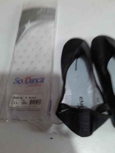 Schwarze Leder Ballerinas So Danca BAE14 Schwarz Leder Gr. 3UK EU 35,5 - Bild 1 von 5