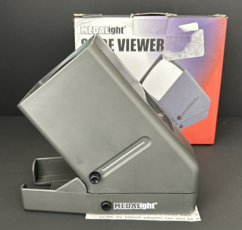 MEDALIGHT SV-3 35mm Slide Viewer LED DAYLIGHT 3X Magnification Glass Lens - Picture 5 of 17