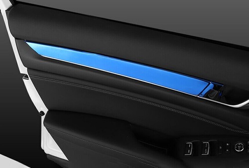 Fits For Honda Accord 2018-2022 Blue Titanium Inner Door Panel Cover Trim 4PCS - Foto 7 di 8