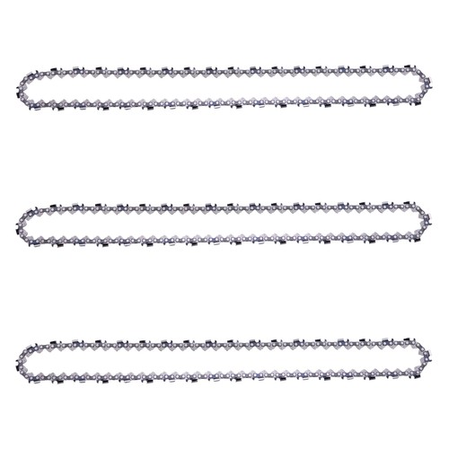 Paquete de 3 cadenas de motosierra de 20 pulgadas paso .325" calibre .058" 76 eslabones de transmisión, canal completo... - Imagen 3 de 9