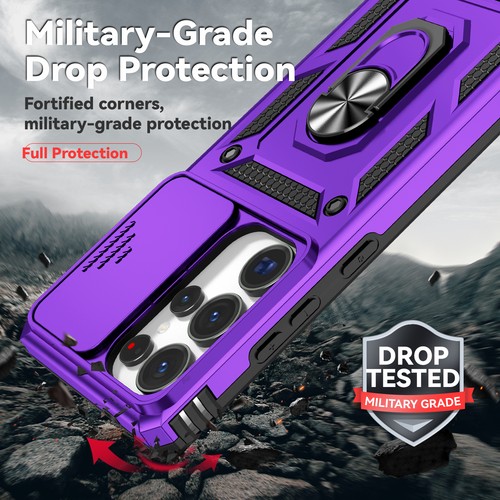 Für Samsung Galaxy S25 FE/S25Edge S25Ultra|+ S24 Magnet Ring Ständer Handy Hülle - Bild 11 von 91