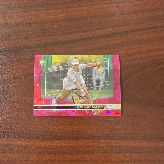 2024 Topps Chrome Tennis Celine Naef Padparadscha Sapphire 1/1 Rookie RC SSP