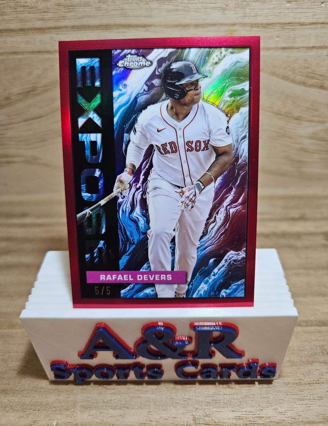 2025 Topps Chrome Rafael Devers Topps Chrome EXPOSE SSP Red Parallel #5/5🔥🔥🔥