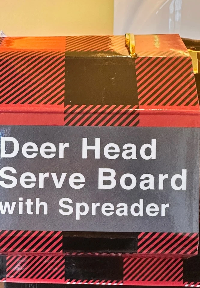 Thirststone Deerhead 服务板 带摊铺机 黑色 Checker 金色 全新 — 第 2/4 张图片