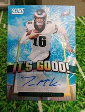 Tanner McKee 2025 SCORE It's Good #IGG-TKE - Autograph - Philadelphia Eagles RC