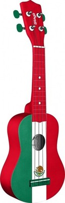 Stagg US MEX-FLAG Soprano Ukulele w/ Gig Bag, Linden Body, Poplar Neck