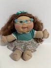 Cabbage Patch Doll Girl Curls Curly Red Hair Blue Glasses Freckles Outfit 2015