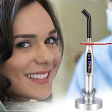 Dental Upgraded Rainbow LED Curing Light 1500-2000mw/cm2 3 Modes Silver