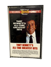 TONY BENNETT'S ALL TIME GREATEST HITS - 2 ON 1 CASSETTE - LIKE NEW