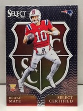 2024 Panini Select Drake Maye Select Certified RC #3 Patriots